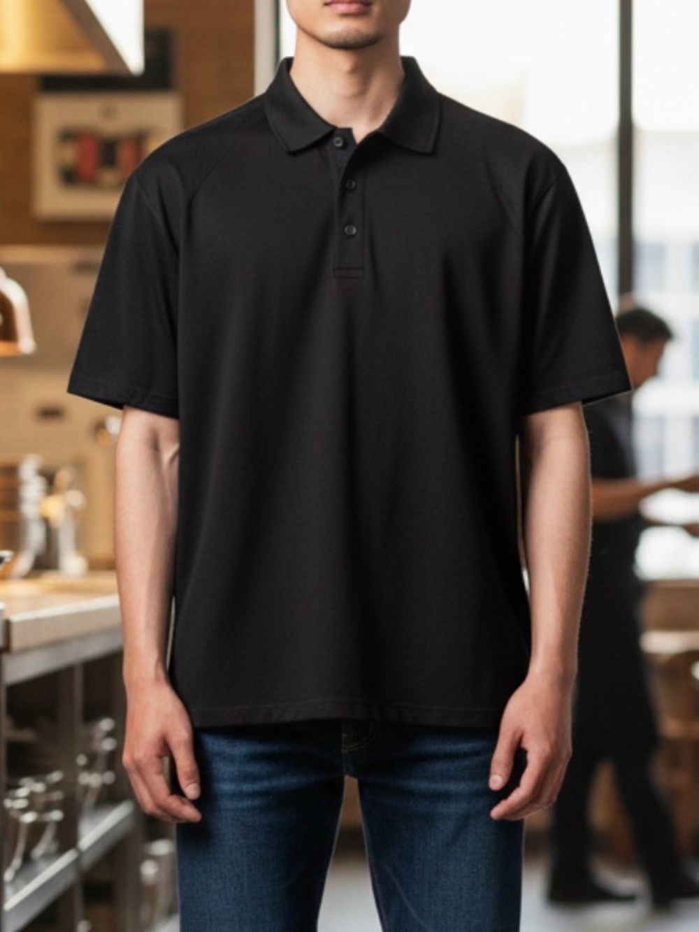 New with Tags HORACE SMALL Black Polo Work Shirt - Men’s size M